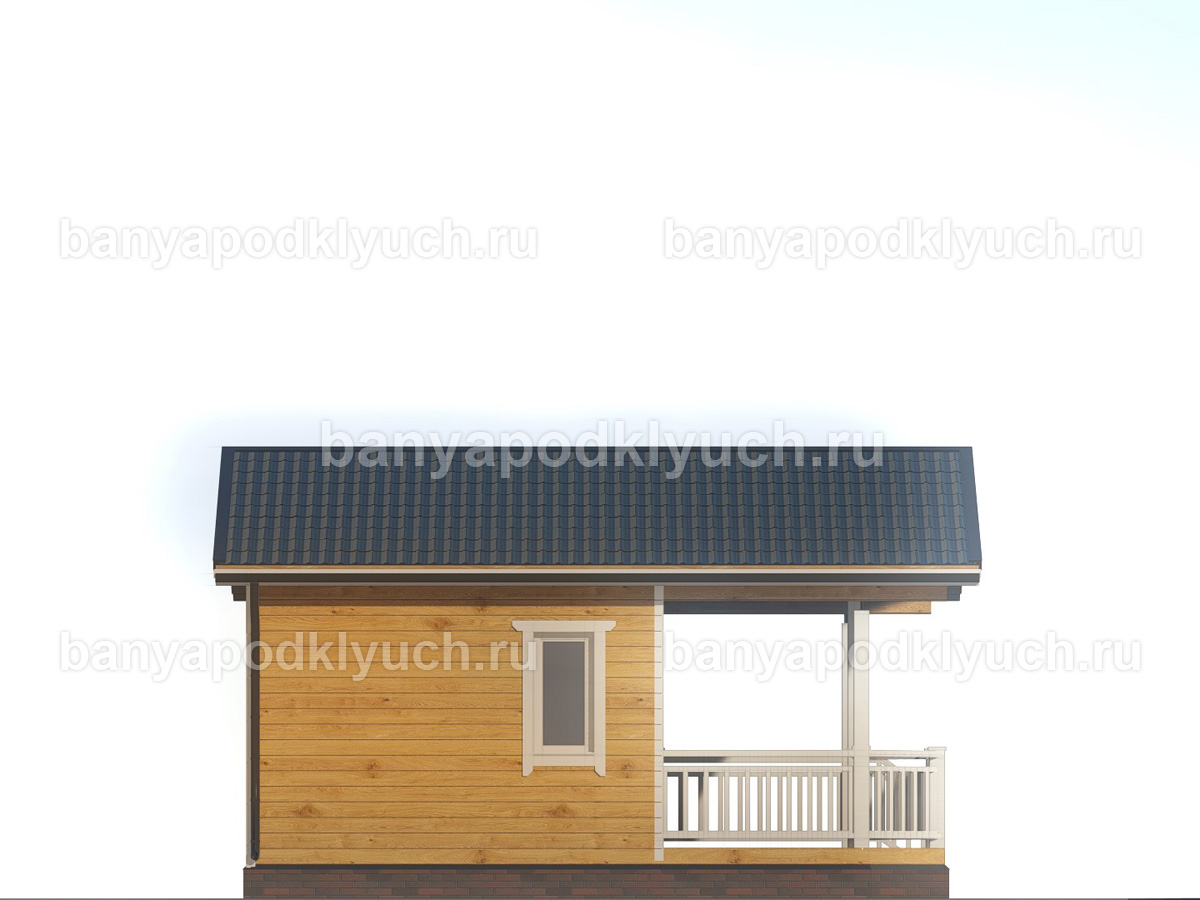 Баня из бруса 6.75x6 м Баня из бруса 6.75x6 м